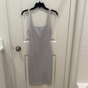 Black Stripe Sleeveless Bodycon Dress